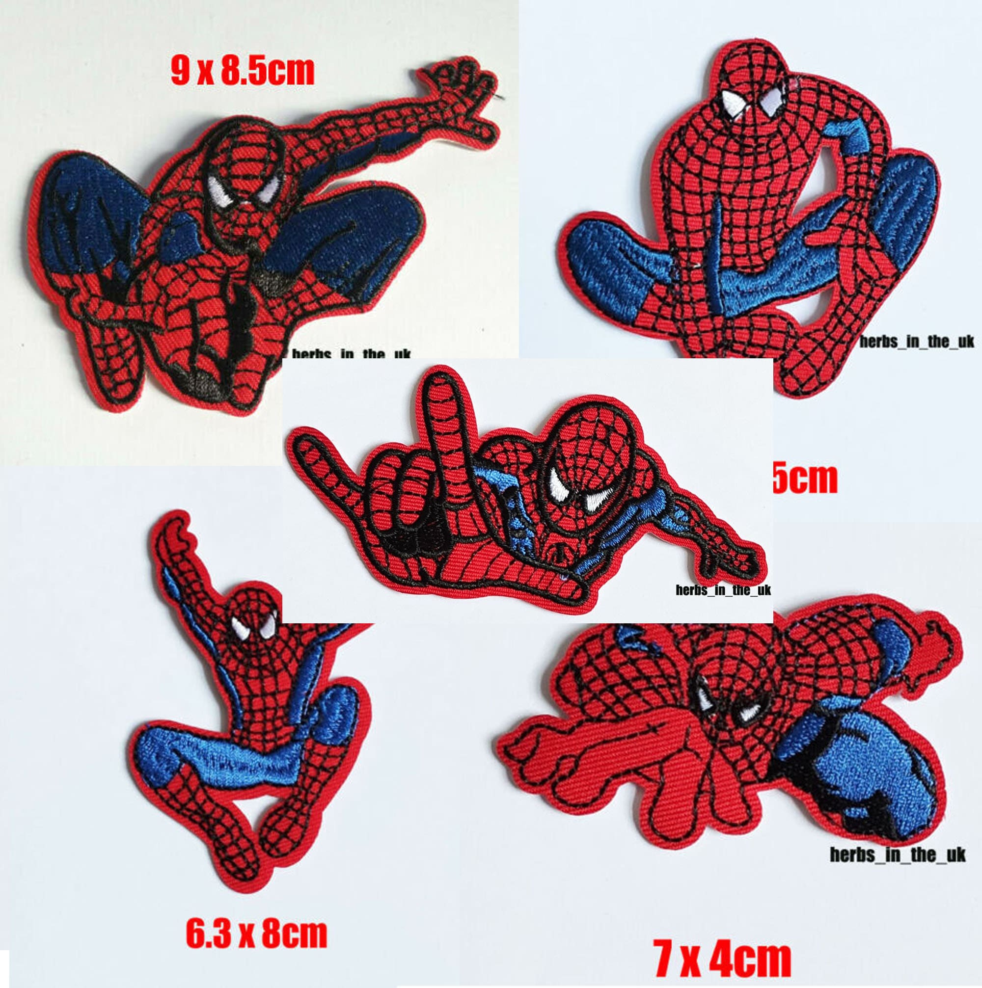 Iron On Patch Spiderman Iron-On Patches Wopin-14 Pieces Iron On