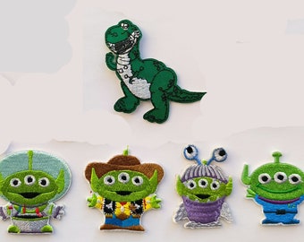 Insignes de dinosaure extraterrestre Toy Story à repasser