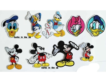 Mickey Mouse Girl Disney Minnie Iron on Patches Badges