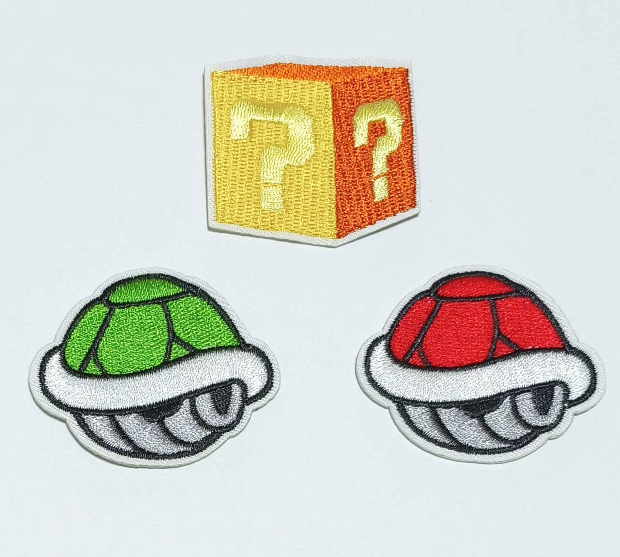 Super Mario Tortoise Shell Question Mark Patches Badges Iron on Sew On ...
