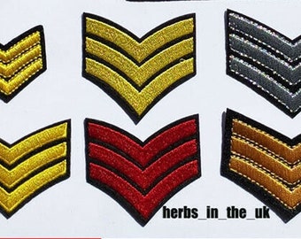 Insignes style armée militaire, fer à coudre