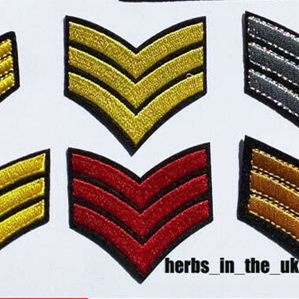 Military Army style Patches Badges Iron On Sew On
