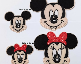 Mickey Mouse Girl Disney Minnie Iron on Patches Badges