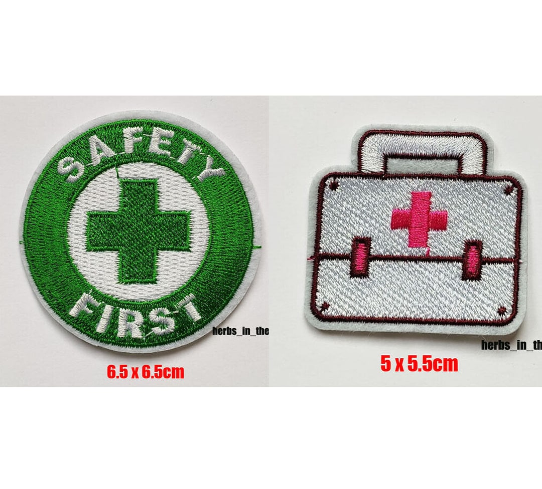 Safety First / First Aid Kit Patch Badge Iron on Sew On Etsy