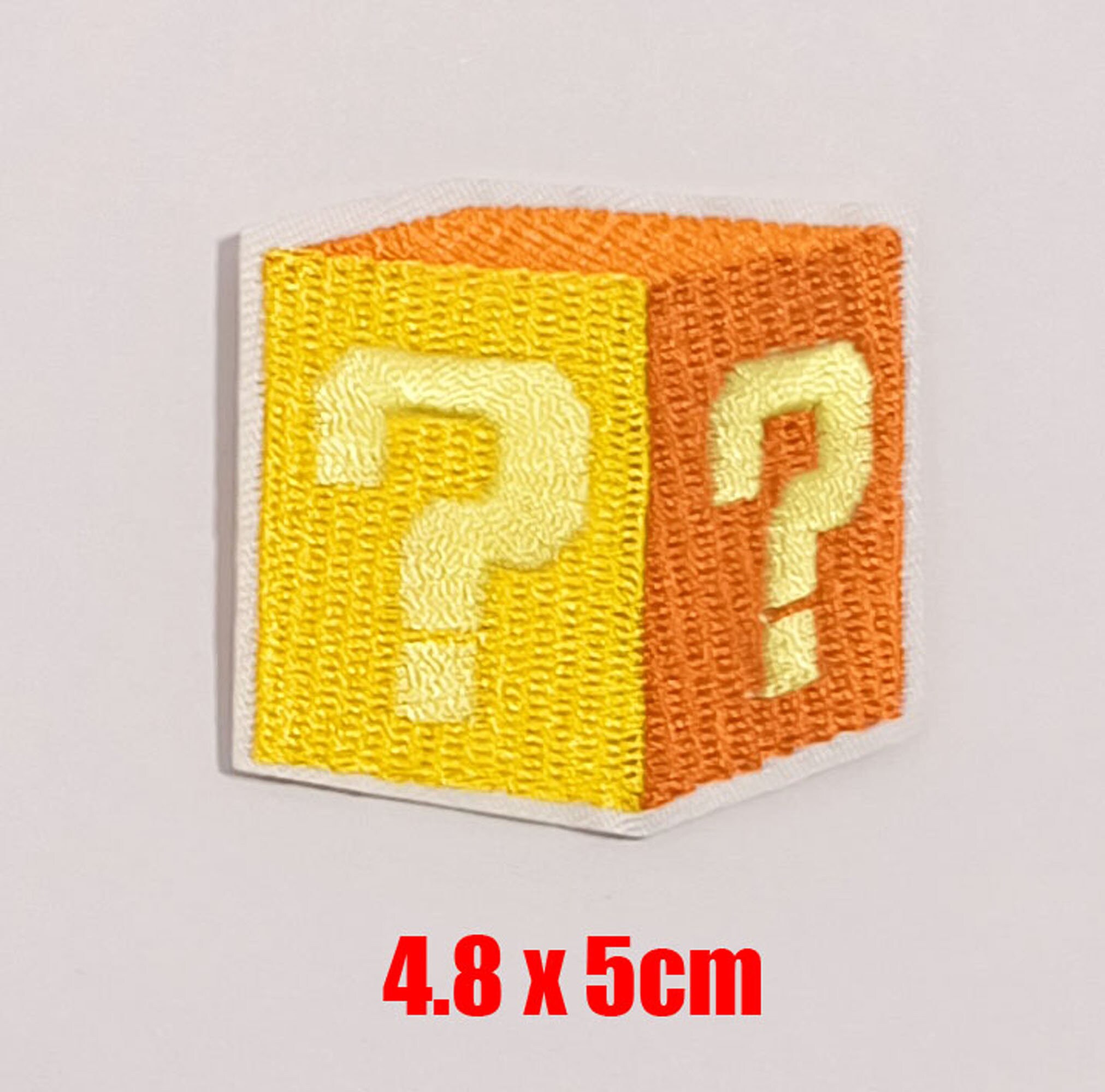 Super Mario Tortoise Shell Question Mark Patches Badges Iron on Sew On ...
