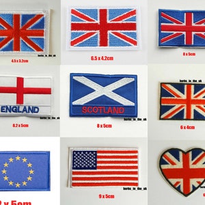 UK Flagge Union Jack Flagge Brithish Englisch England Schottland US Flagge Patch Abzeichen Aufnähen