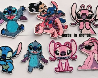 Nouveaux écussons Lilo and Stitch 2024 insignes thermocollants à coudre