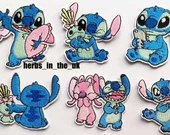 Lilo and Stitch Patches 2024 New Patches Badges Iron On Sew On