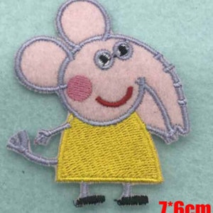 Cartoon Pig Iron On / Sew On Patch Badge pigs Elephant