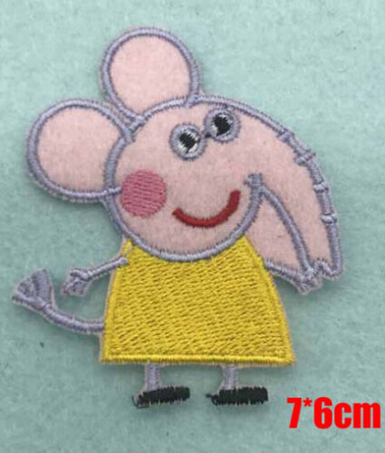 Cartoon Pig Iron On / Sew On Patch Badge pigs Elephant