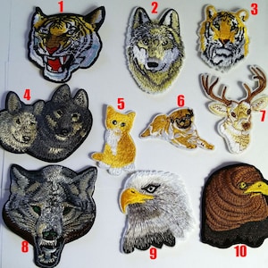 Wild Animal Iron On Sew On Patch Badge