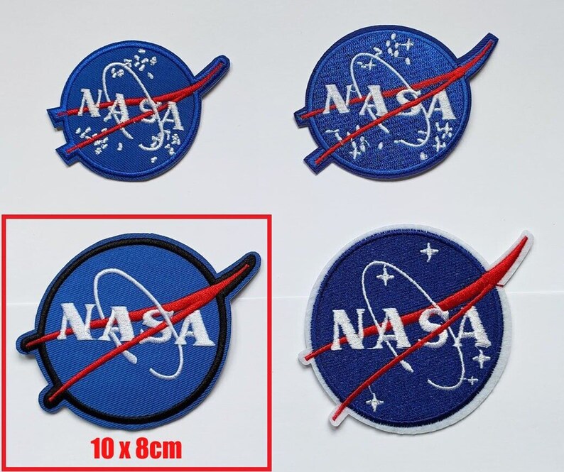 NASA USA Logo Space Ship Spaceman Patch Iron on / Sew on Patch Badge - Etsy