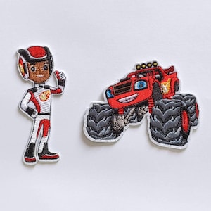 Blaze the Monster Machines AJ Patch Iron On Embroidered Badge