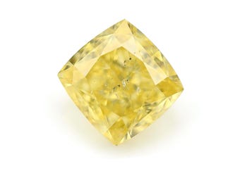 0,70 TCW GIA-gecertificeerde natuurlijke losse diamant fancy levendig geel kussen gemodificeerde briljante SI2-diamant voor ambachten handgemaakte sieraden zeldzaam cadeau