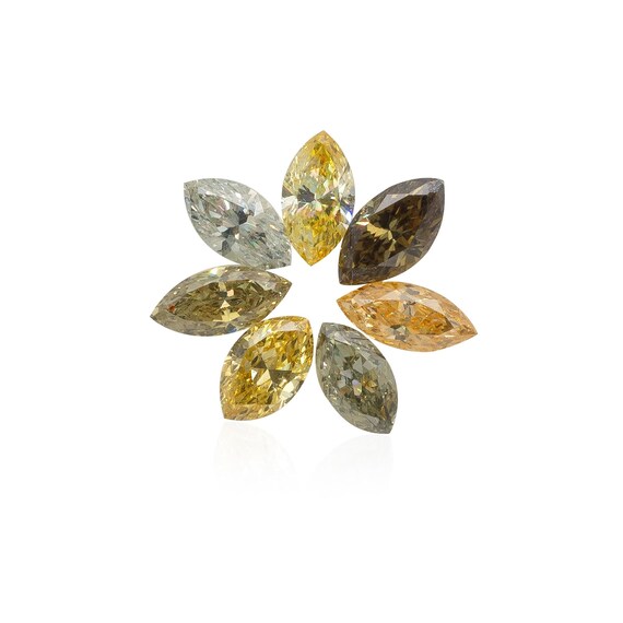 Natural Diamond Carat Loose Set Brown Green Orange Gray