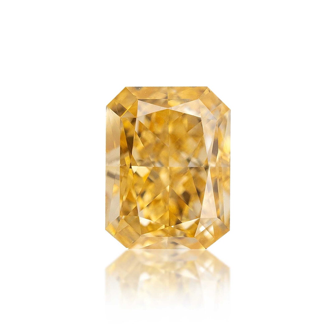 0.33 Carat Fancy Intense Orangy Yellow Color Natural Diamond 