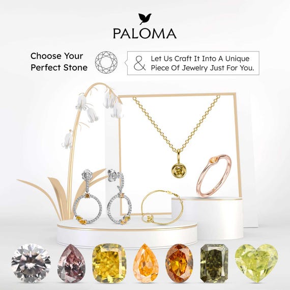Diamant Naturel 0.45 Ct - Jaune Clair Fantaisie - Certifié GRA/HRD - Très Bon Taille - Neuf Avec étiquettes