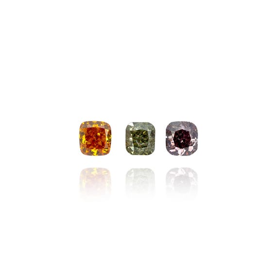 Diamant Naturel Orange Non Traité - Taille Israélienne, 3x2 Mm, 0.08 Carats, Pureté S1
