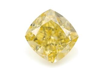 0,38 kt natuurlijke fancy intense gele diamant losse kussen gemodificeerde briljante VS2 GIA-gecertificeerde diamant voor het maken van sieraden kostbare edelsteen