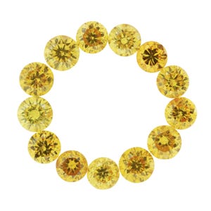 13 Natural Diamond 0.51 Carat Loose Set Yellow Round VS2-SI2 Precious Gemstones, Handmade Jewelry, Diamonds For Crafts, Rare Gift For Her