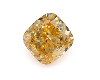 0,36 kt natuurlijke fancy oranjegele diamant losse kussen gemodificeerd briljant SI1 GIA gecertificeerde handgemaakte sieraden diamant voor ambachten zeldzaam cadeau