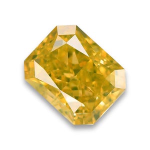 0.55 ct Natural Fancy Deep Yellow Diamond Loose Radiant SI1 GIA Certified Rare Gift Diamond For Crafts Handmade Jewelry Precious Gemstone