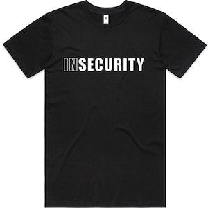 Koszulka z zabawnym napisem Linsecurity Security Insecure w kolorze czarnym, białym, rozmiar XS-5XL, prezent