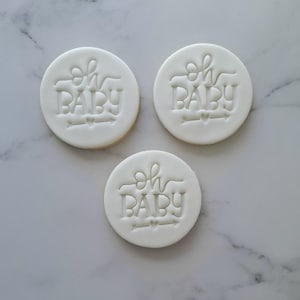 Galletas Oh Baby/Galletas de azúcar/Galletas para baby shower/Lindo baby shower
