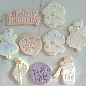 Fairy Birthday/First Birthday/Gift pack/Sugar cookies /custom cookie/Cookies/ Enchanted cookies/Fairy cookies/Cute fairy