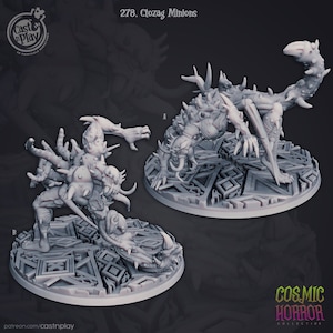 Ctozag Minions (Chaos Spawn) by Cast n Play | 32mm Scale Miniature | DnD 5E | Pathfinder | Cosmic Horror | Fantasy Tabletop RPG