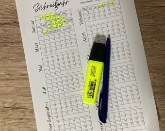 Writing Tracker - Daily Word Stats for Authors (PDF)