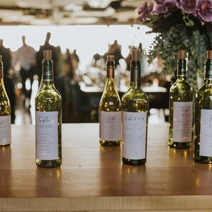 Wine bottle seating & table plan image 2