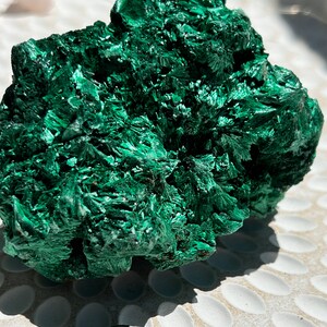 Fibrous Malachite Specimen - Congo - 353g - A Grade