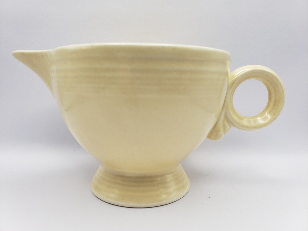 Vintage Original Fiesta Ivory Creamer Etsy