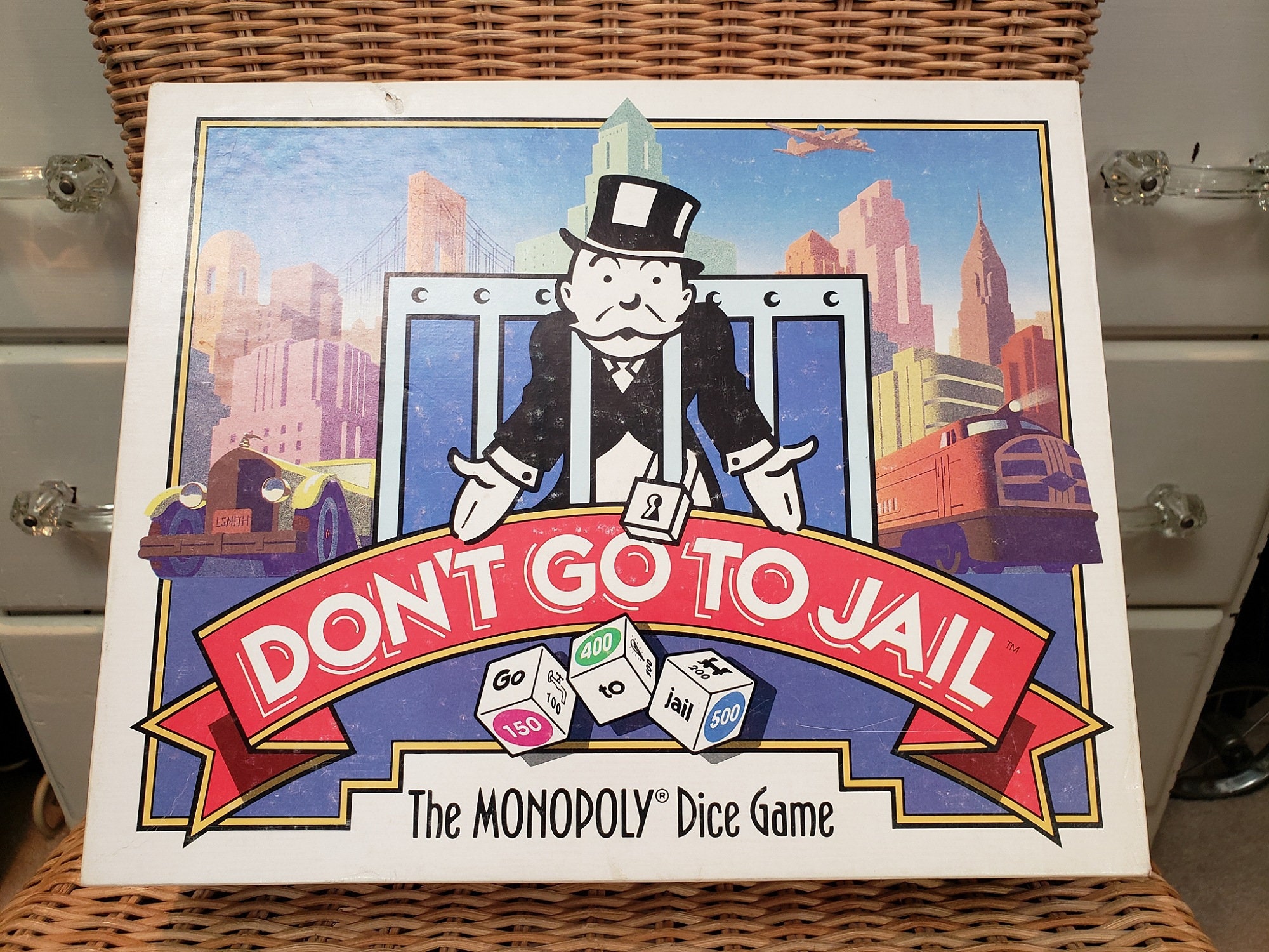 1991 Complete Don't Go to Jail the Monopoly Dice Game Etsy