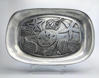 Wilton Armetale Sea Shore Pewter Tray