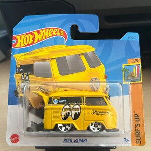 Hot Wheels, Gelb Kool Kombi Hot Wheels, Surfs Up 2/5, Druckgussautos, Spielzeugautos, Metallautos, Sammlerstück, Geschenk, für Jungen