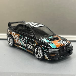 Custom Hotwheels Subaru Impreza &#39;98 22B-STI Ver. 1:64 Scale