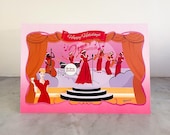 1940s Swing Band 'Happy Holidays' Card: Vintage Music Lover Gift