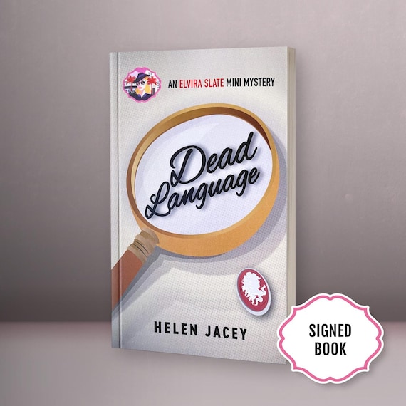 Signed Elvira Slate Mini Mystery Dead Language by Helen Jacey