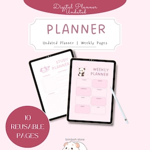 Kawaii Digital Planner Calendar For Ipad, Desktop, Printables | Goodnotes | Life Planner | Japanese Planner
