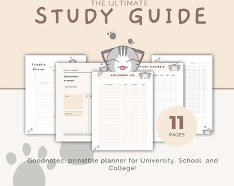 School / University / College Kawaii Digital Planner For Ipad, Desktop, Printables | Goodnotes | Life Planner | Japanese Planner