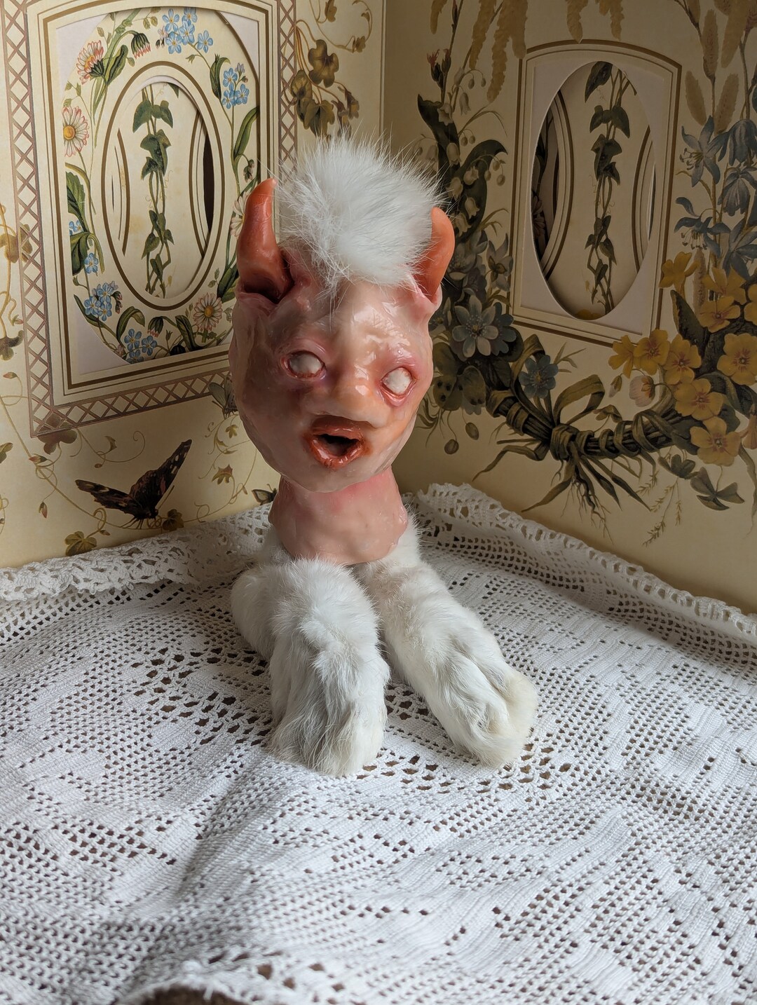 Rabbit Creature Sculpture Horror / Oddity - Etsy