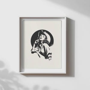 Cowgirl Halloween,8x10 Cowgirl Halloween Art Print,  Vintage Cowgirl Art, Witchy Woman, Giclée Fine Art Print, Western Halloween, UNFRAMED