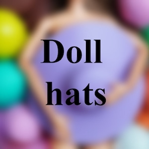 Items Realistic Hats Hair Accessories suitable for Fashuion Dolls and Action Figures Vintage items 11.5 inch