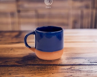 Handmade Ceramic Coffee Mug, 15oz, Zeus Design, Gift for Her