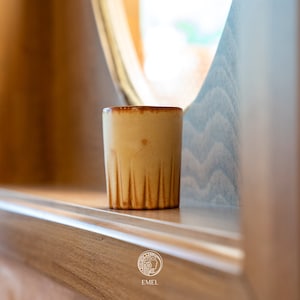 6oz Ceramic Tumbler for Coffee, Latte, Cappuccino, Flat White Lovers and Birthday Gift seekers