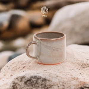 4oz Ceramic Cup for Coffee, Americano, Cappuccino, Flat White lovers and Birthday Gift seekers