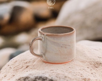 4oz Ceramic Cup for Coffee, Americano, Cappuccino, Flat White lovers and Birthday Gift seekers