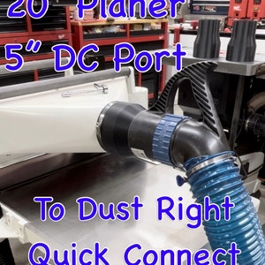 20&quot; Planer JET/GRIZZLY/POWERMATIC to Rockler Dust Right Quick Change